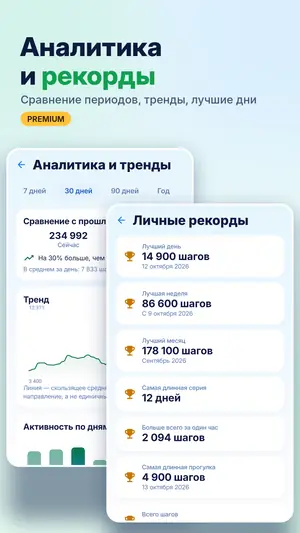 Шагомер — счётчик шагов — скриншот 8